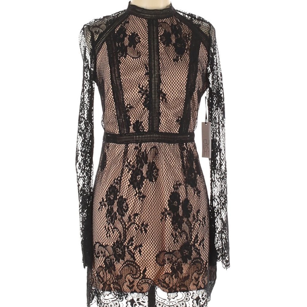 NEW RYSE THE LABEL Black Lace Cocktail Dress